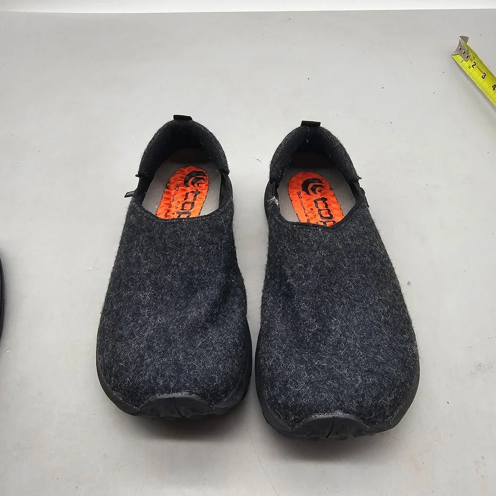 Topo Athletic Rekovr 2 Recovery Shoes Charcoal Grey Wool Slip On Men 7.5 Women 9